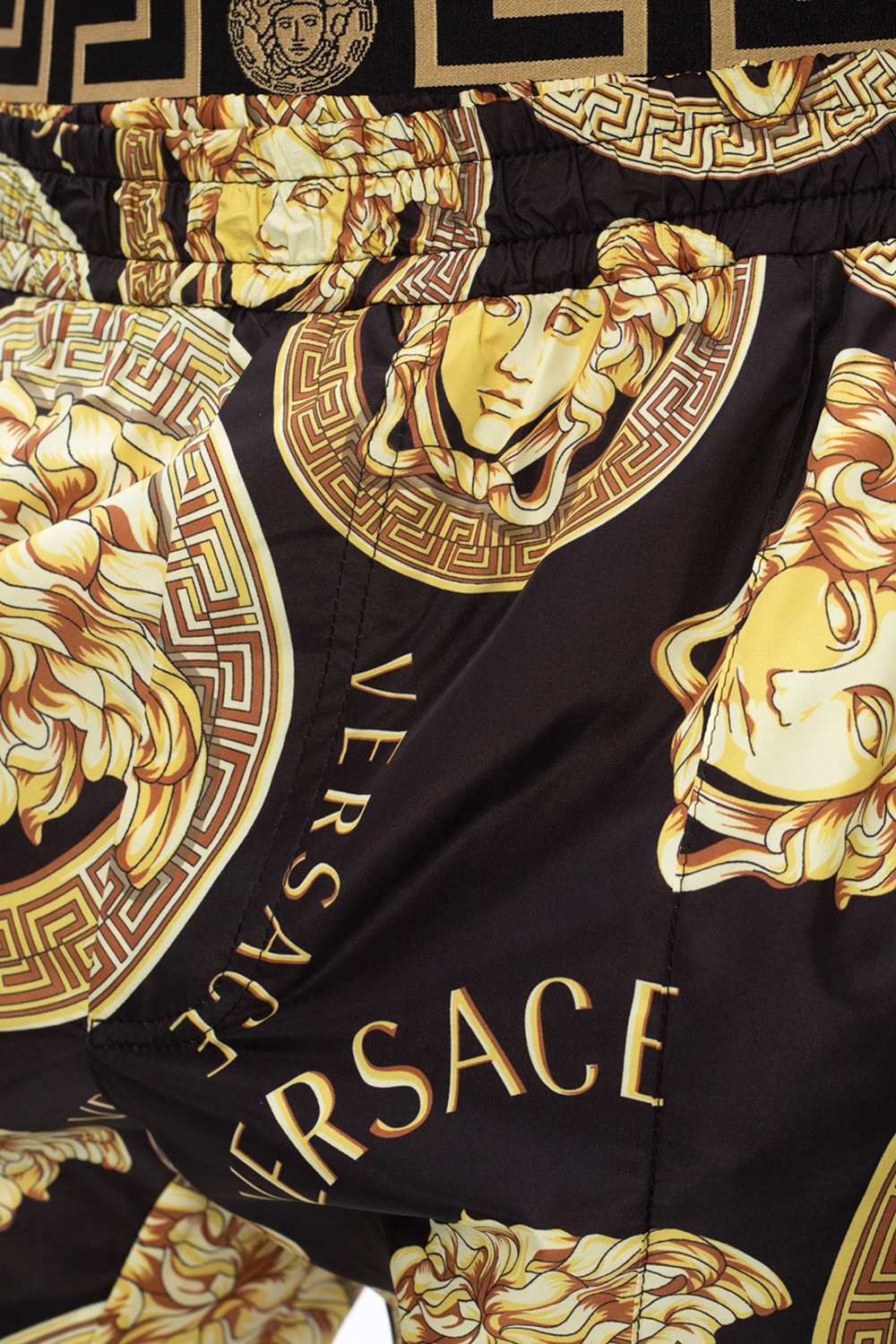 【関税＆送料込み】Versace Trousers Versace Cotton Cargo Pants with Jewel Drawstring men